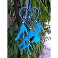thumbnail image 4 of Rastogi Handicrafts Dream Catchers Wall Decor, Handmade Feather Decor Decoration Home Car Bedroom Nursery Room Hanging (Blue 3" Heart), 4 of 5