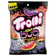 Trolli Sour Duo Crawlers Candy, Dual Textured Sour Gummy Candy, 4.25 oz