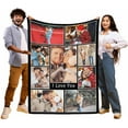 thumbnail image 3 of Personalized Blankets and Throws Photo Blanket Customized Using My Own Photos Customized Blanket Collage Blanket Customized, 3 of 6