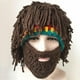thumbnail image 5 of Gorros tejidos a mano divertidos, sombreros con barba parodia, peluca hecha a mano, gorro, bigote falso, decorativo, 5 of 5