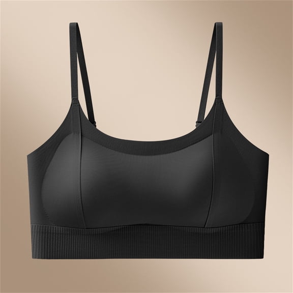 Turilly Bras Womens Adjustable Strap Wireless Push Up Bra Breathable Seamless Knit Everyday Bras