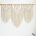 thumbnail image 1 of Tapiz de macramé para colgar en la pared, grande, bohemio, chic, tejido, hoja, borla, arte, cuerda de algodón, macramé bohemio, decoración de pared para dormitorio, sala de estar, apartamento, telón de fondo Kuyhfg Bienvenido a Kuyhfg, 1 of 5