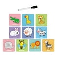 thumbnail image 3 of Tarjetas de práctica de rastreo Hugo rompecabezas a juego de animales rompecabezas para niños juguetes de aprendizaje preescolar, 3 of 10