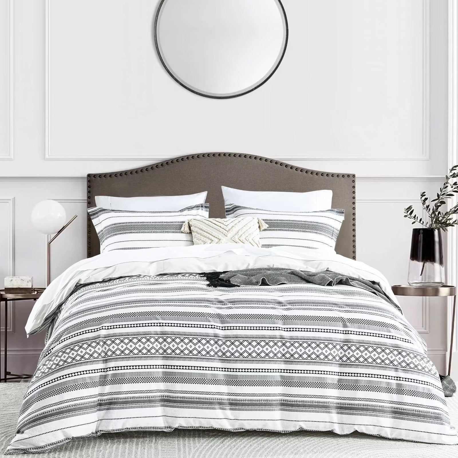 Bedduvit 100 Cotton Queen Size Duvet Cover 3 Pieces Slate Grey