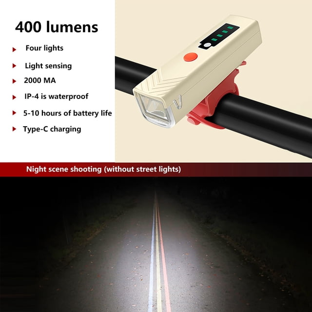 Meitianfacai German Regulation Induction Bicycle Lights Bicycle Night Running Lights Headlights Rechargeable Flashlights Riding Equipment Car Lights Accessorie