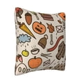 thumbnail image 2 of ZICANCN Decorative Throw Pillow Covers , Halloween Doodle Autumn Couch Sofa Decorative Knit Pillow Covers for Living Room Farmhouse 24"x24", 2 of 8