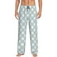 thumbnail image 1 of Balery Daisy Plaid Blue Pantalones de pijama para hombre, pijama ultraligero, pantalón de descanso-Large, 1 of 6