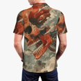 thumbnail image 3 of Balery Gigantic Skull In Clouds Printed Men’s Short Sleeve Polo Shirt, Midweight Men's Shirt,Golf Polo shirts -3X-Large, 3 of 8