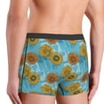 thumbnail image 3 of Goofa Sunflowers Printed Men's Boxer Briefs Underwear, Moisture-Wicking Underwear, Trunk,Soft and Breathable Cotton Underwear-Small, 3 of 9