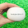 thumbnail image 4 of SMUSH BALLS - The Ultimate Anywhere Batting Practice Baseball Softball Training Ball (White, 36-Pack + Bag), 4 of 12