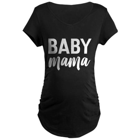 

CafePress - Baby Mama Maternity T Shirt - Maternity Dark T-Shirt