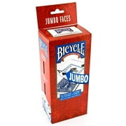 Bicycle 1030651 Playing Cards, Jumbo Size, Red/Blue, Pack of 12