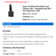 thumbnail image 2 of Spare Tire Wheel Hoist Winch Lock Cylinder Tube - Compatible with 2007 - 2013 GMC Sierra 1500 2008 2009 2010 2011 2012, 2 of 2