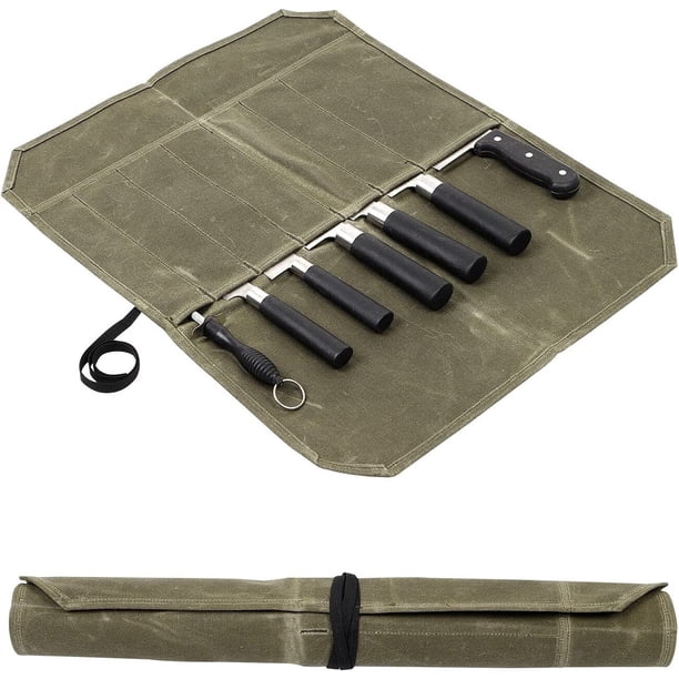 Rollo de cuchillos, estuche para rollos de cuchillos de Chef, protectores de soportes para cuchillos y cubiertos, herramientas y utensilios de cocina para el hogar, bolsa envolvente, billete
