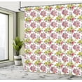 thumbnail image 4 of Ambesonne Botanical Shower Curtain, Summer Colorful Bouquets, 69"Wx84"L, Multicolor, 4 of 4
