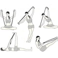 thumbnail image 6 of Fitness resistance band, 8-ring elastic stretching band, adjustable exercise band, suitable for Pilates, dance, hamstring and full-body workouts., 6 of 9