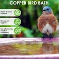 thumbnail image 3 of 2 Pcs Bird Bath Purification Disk Sturdy Brass Bird Bath Disk with Triple Point Support for Outdoor Birdbath Bowl Garden Fountain, 3 of 10