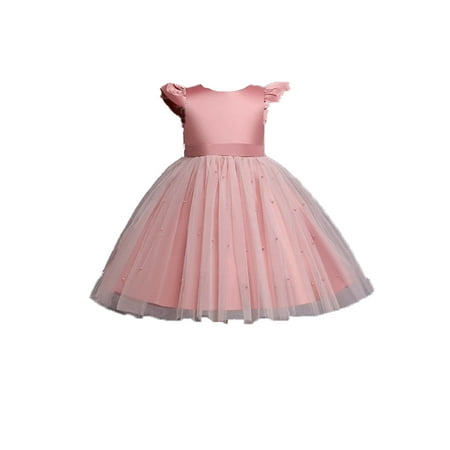 

adviicd Toddler Dresser For Girls Toddler Girls Dresses Winter Long Sleeve Girl Casual Clohtes for Kids Pink 2-3 Years