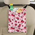 thumbnail image 5 of Yuyamidu Strawberry Car Garbage Bag for Back Seat Front Seat Flower Car Trash Can Bin Pink Car Trash Bag Auto Accessories One-handed Strap Car Storage Bags, 5 of 7