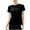 Black-01, variant on Perfectbot Womens Workout Tops Short Sleeves Crewneck Sheer T Shirts Summer Yoga Gym Blouse