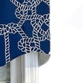 thumbnail image 2 of Knotty Regal Style All Season 3" Rod Pocket Valance 50" x 17" Blue by RLF Home, 2 of 3