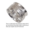 thumbnail image 6 of LD DESIGNS Spinner Ring Silver For Women, 925 Sterling Silver Spinner Ring, Spin Ring, Three Tone Fidget Band Spinner Ring, Classic Hammered Meditaion Spinner Ring, Christmas Spinner Ring, 6 of 7