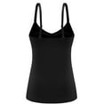 thumbnail image 5 of 2 Pack Women High Elastic Body Shaping Front Buckle Nursing Underwear Camisole Cami Compression Tank Tops Adjustable Straps Beige and Black XL, 5 of 7