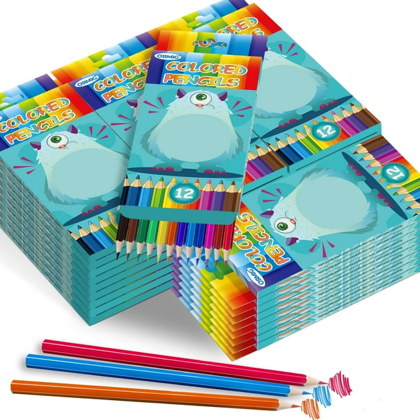 Lápices de colores OSIMIG 432 unidades a granel, 36 paquetes x 12 colores