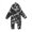 Black, variant on Franhais Baby Boy Camouflage Romper, Long Sleeve Hooded Jumpsuit, One-piece Pocket Playsuit
