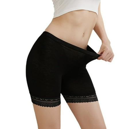 TNDBKQWR Cheap Underwear for Women Boyshorts Underwear Female Boxers Ladies Boxer Shorts Women s Boxers Women Underwear Boyshort  Black  XXL