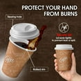 thumbnail image 4 of missunny-100 Pack -12 oz Disposable Coffee Cups with Lids, Thickened Coffee Paper Cups - to Go Hot Cups for Party, Beverages, Tea, Hot Chocolate, Water, Juice, 4 of 5