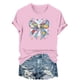 thumbnail image 2 of Haivin Women's Dressy Casual Short Sleeve Blouse T Shirt 2026 Summer Easter Printed Shirts Fashion Round Neck Loose Tops, 2 of 6