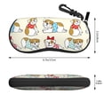 thumbnail image 2 of Bingfone Cute Bull Dog Print Sunglasses Case Portable Travel Zipper Eyeglasses Case With Hook, 2 of 6