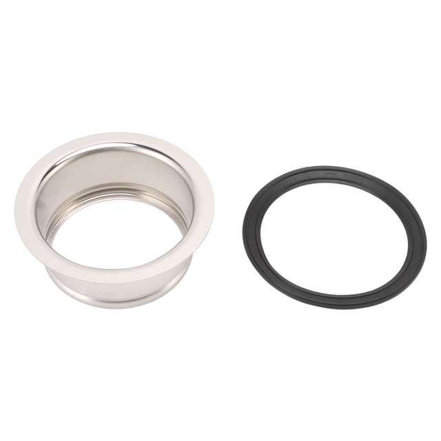 Brida de acero inoxidable para fregadero profundo para trituradores de basura de 3 pernos, orificio de drenaje extendido para fregadero de cocina, junta incluida
