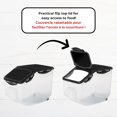 thumbnail image 4 of baomifa-LocknLock Pet Food Container with Wheels - 406oz/12L - Airtight - 4-Sided Locking Flip Top Lid, 4 of 4