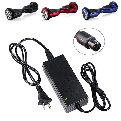 GIFFIH 42V 2A Battery Charger 3 Prong Inline Connector Power hoverboard charger