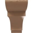 thumbnail image 2 of 4"W x 24"D x 8"H Thin New Brighton Rough Cedar Woodgrain TimberThane Corbel, Primed Tan, 2 of 6