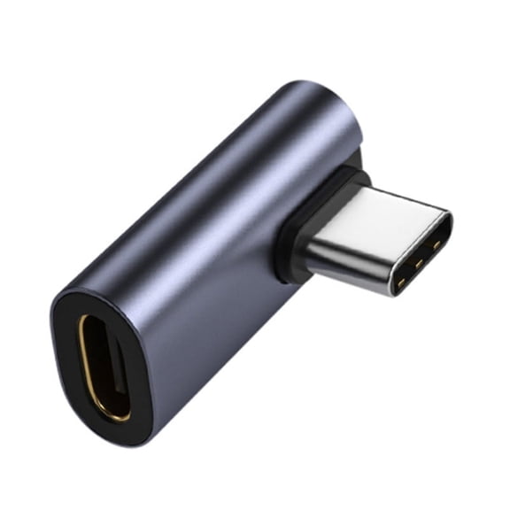ZPAQI 90 Degree USB C Adapter 90 Degree Right Angle Extender 3.1/10Gbps Low Profile Type-C Male to Female Data Transfer