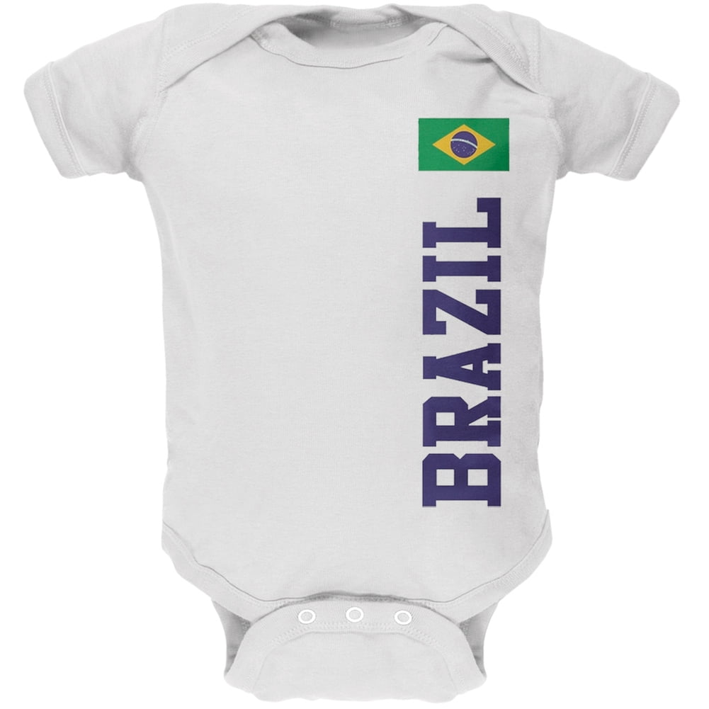 Brazil One-Piece Infant Baby Bodysuit Unisex