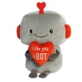 thumbnail image 5 of Aurora® Witty JUST Sayin'™ I Like You A Bot Robot™ Stuffed Animal - Expressive Characters - Quirky Gift Ideas - Grey 13 Inches, 5 of 5
