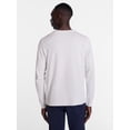 thumbnail image 3 of George Men's and Big Men's Cotton Crewneck Tee with Long Sleeves, Sizes XS-3XL, 3 of 5