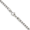 thumbnail image 3 of Stainless Steel Box Chain Styles Necklace Chisel Polished 3.9 mm 30 inch Rounded, 3 of 4