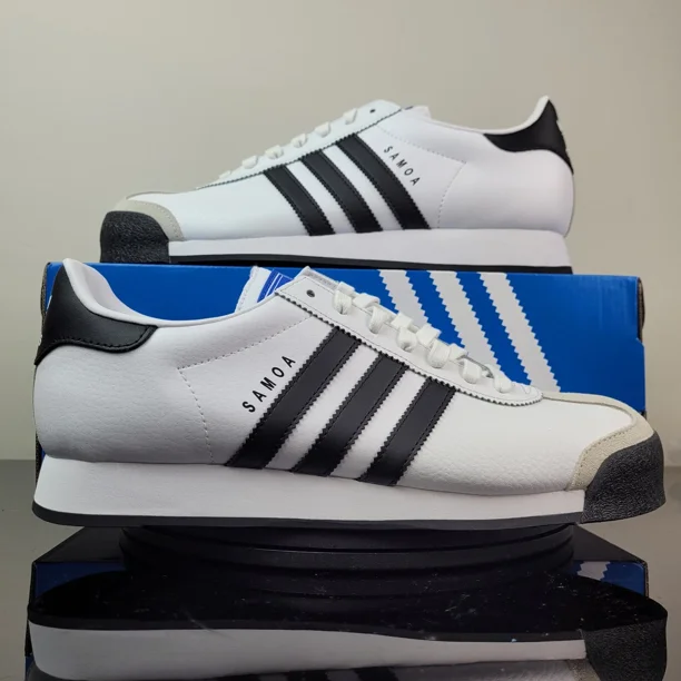 Ad-id-as Originals Samoa White Black Athletic Shoes Sneakers 675033 Men’s Sz 10