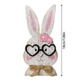 thumbnail image 3 of zhangmingg Figurine Ceramic Sculpture Cute Rabbit Desktop Ornament for Shelf Display, 3 of 6