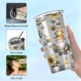 thumbnail image 6 of SKYSONIC Cute Gnomes Tumbler Stainless Steel Double Wall Vacuum Reusable Insulated Mug with Straw and Built-in Coaste for Cold and Hot Beverages, 12oz, 6 of 7