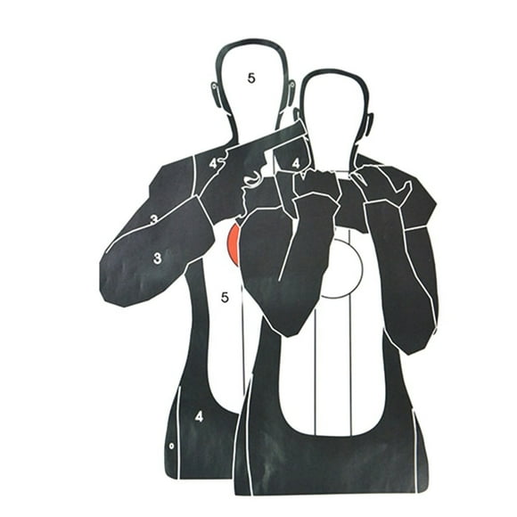 Yimiti 17.7*12.6 inches 10PC head chest ring target paper training target paper,3