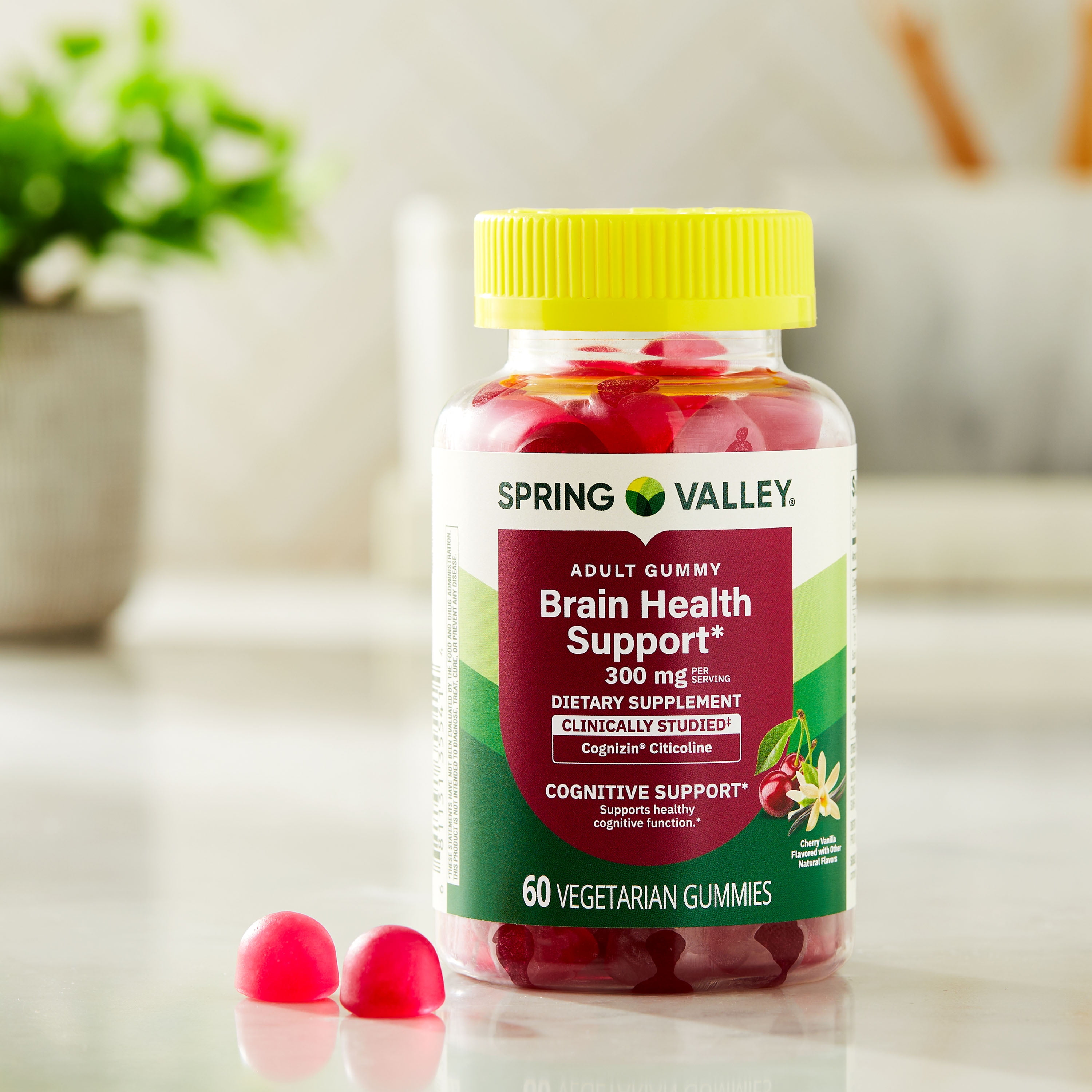 Spring Valley Brain Health Support Vegetarian Gummies for