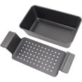 thumbnail image 1 of Meat Loaf Pan with Drip Tray, Meatloaf Pan Loaf Pan Loaf Pans for Baking, Bread, Cakes Roasting Meat, 1 of 8