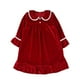thumbnail image 1 of Ropa 100% de algodón para niños, pijamas de franela con estampado de cuadros rojos a juego para bebés, pijamas de invierno de manga larga con volantes para niños y niñas, pijamas de Navidad, 1 of 4