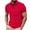 Red, variant on Hvot&aat Men's Casual Polo Shirts Classic Button Solid Color Short Sleeve T-Shirts Work Golf Athletic Tops